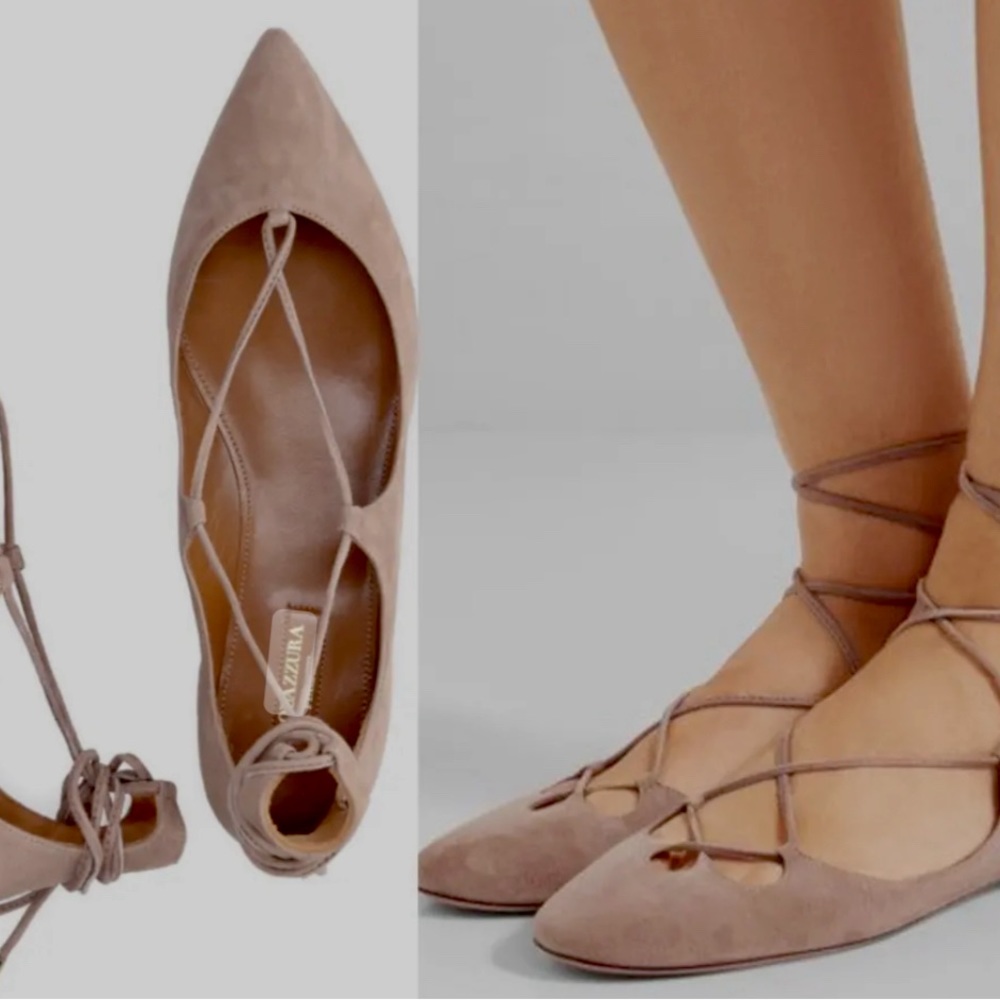 Aquazzura Dusty Rose Flat